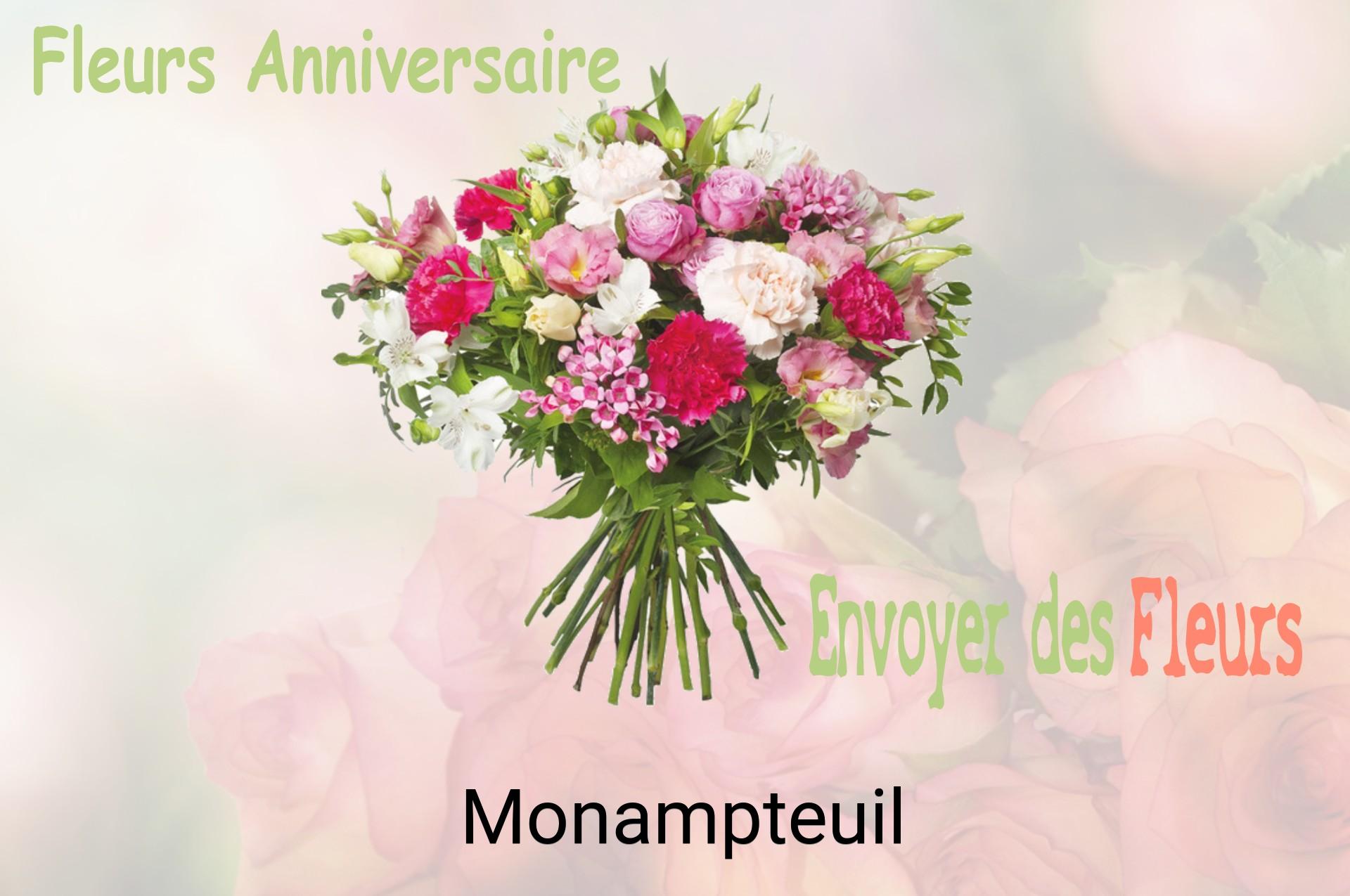 Bouquet de fleurs d’anniversaire livré à Monampteuil